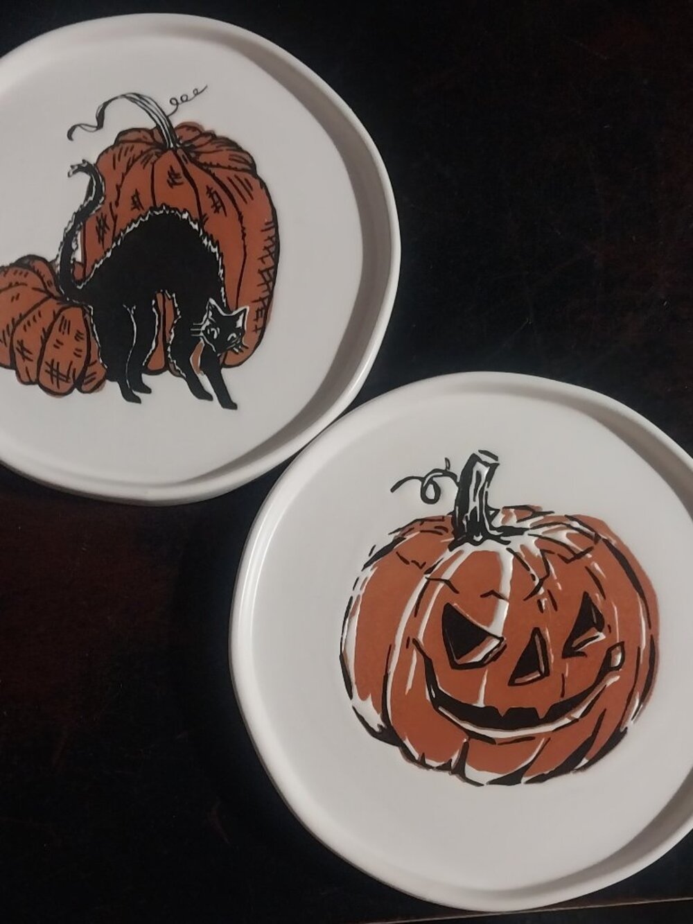 Threshold appetizer/snack Halloween plates